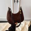 Замшевые однотонные хобо большой вместимости, наплечные сумки для женщин, высококачественные универсальные сумки под мышкой с присборенной ручкой