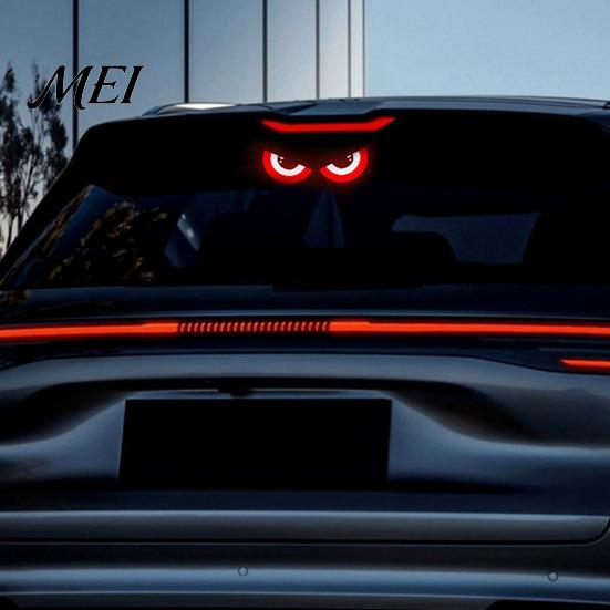 Solar Powered Atmosphere Lamp Demon Eye Car Window Light, Dynamic LED Night Light with Smart Led Devil Lighting Sensor Modes, Suction Cup, Wireless