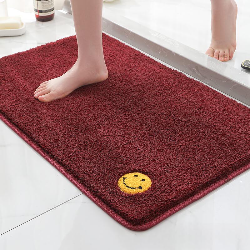 Thickened Floor Mat Bubble Velvet Home Carpet Bedroom Kitchen Mat Bathroom Water Absorption Non-Slip Foot Mat Toilet Door Mat