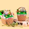 10/20pcs Cute Bunny Paper Cookie Candy Box Easter Theme Rabbit Basket Egg Gift Packing Boxes for Kids Happy Easter Party Decor
