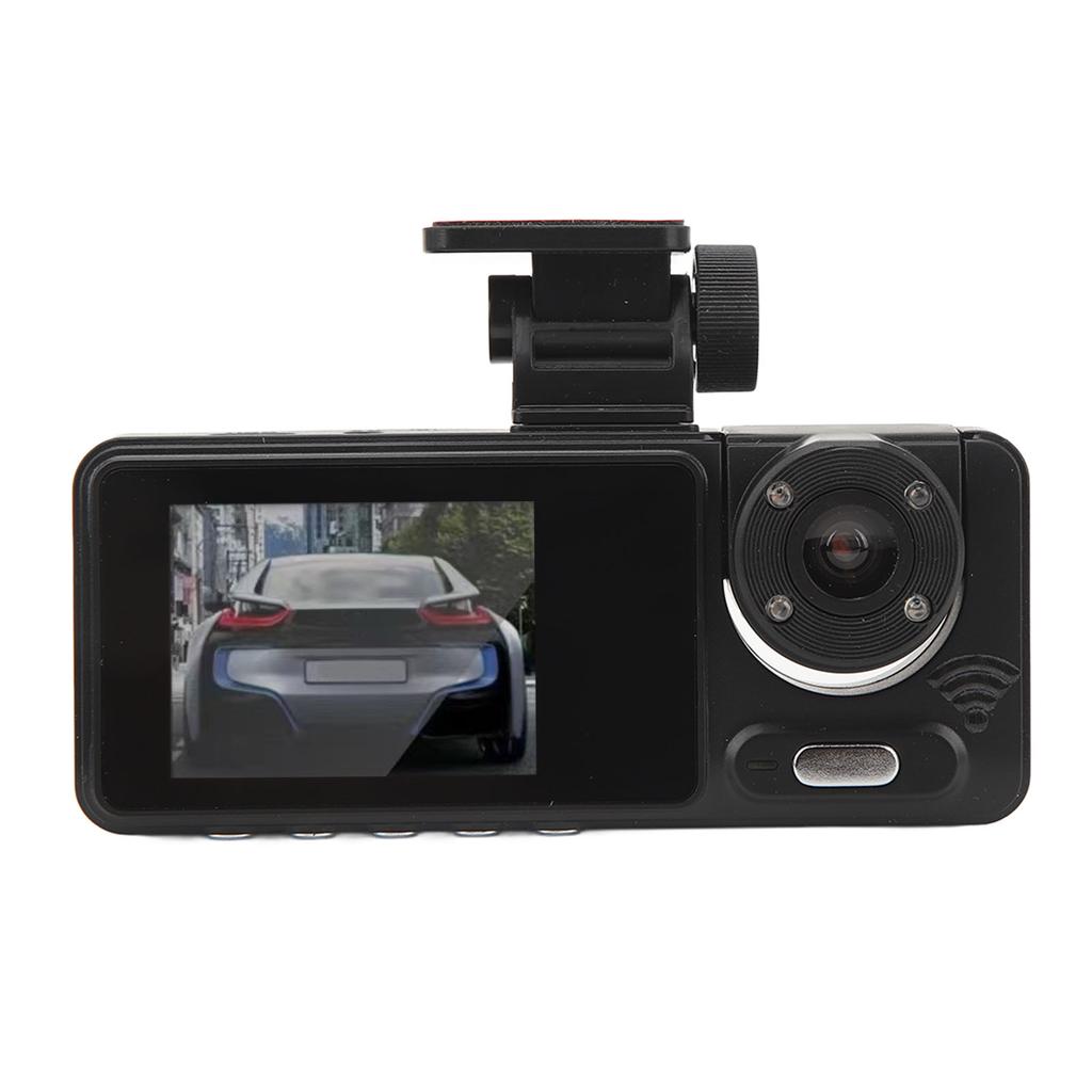 1080P Dash Cam with Triple Lens 2 Inch IPS Display Night Vision Rotatable Car Dashboard Camera Parking Monitor Motion