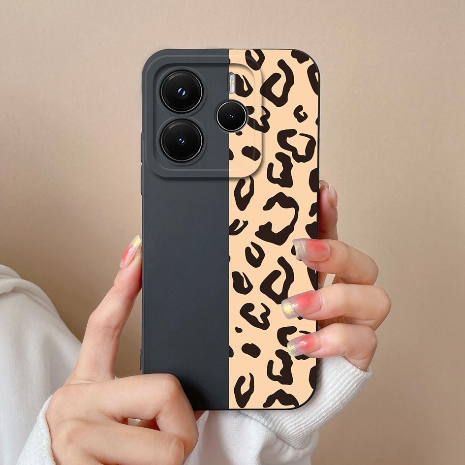 Чехол для Redmi Note 12Turbo 11 12 14 12S 12R 11S 11E 14S 11T Pro Plus 4G 5G Модный леопардовый принт Мягкий силиконовый протектор экрана Чехлы для Redmi Capa