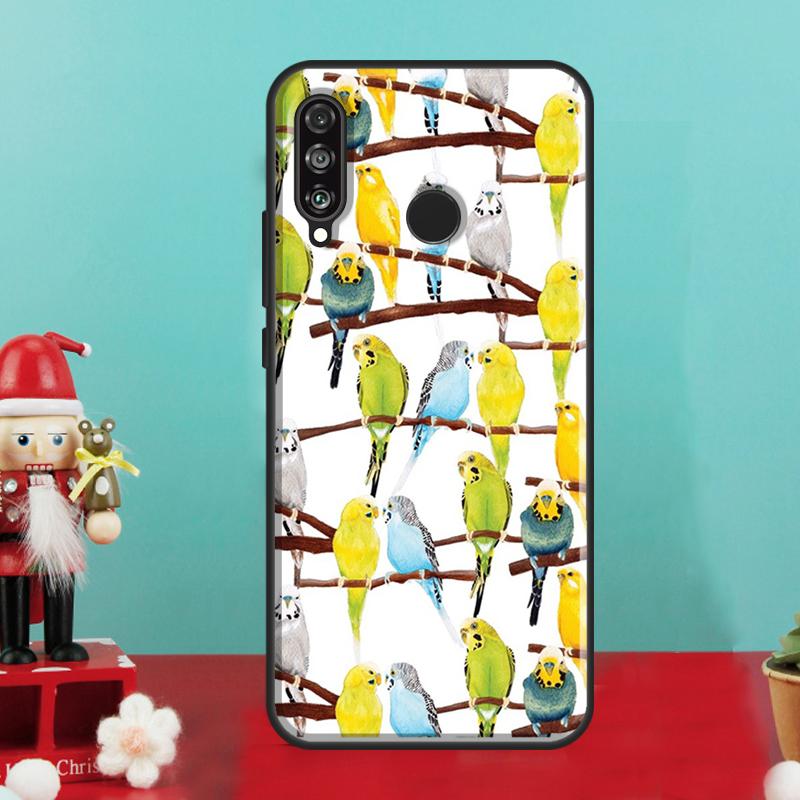 Животные Попугаи Птицы Для Huawei Nova 10 9 SE 12i 12s 11i 8i Y90 Y60 Y70 Y72 Y73 Y61 Y91 P30 P40 Lite P60 Pro Чехол