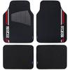 Car Mats - SPARCO - Corsa - Carpet - Red - Set of 4 Mats