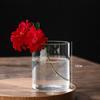 Transparent Glass Hydroponic Vase Modern Small Cylinder Flower Centerpiece Vases Use for Floral Wedding Home Decoration