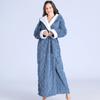 Women Winter Thermal Long Bathrobe Women Thick Warm Coral Fleece Kimono Bath Robe Plus Size Nightgowns