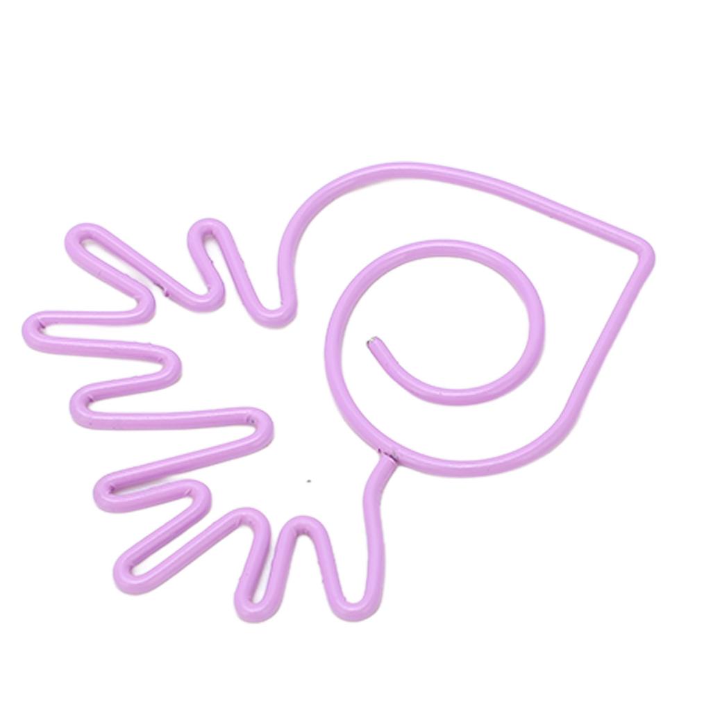 100 шт. скрепок для бумаги, портативные мини-гальванические милые металлические скрепки в форме редиса для офиса