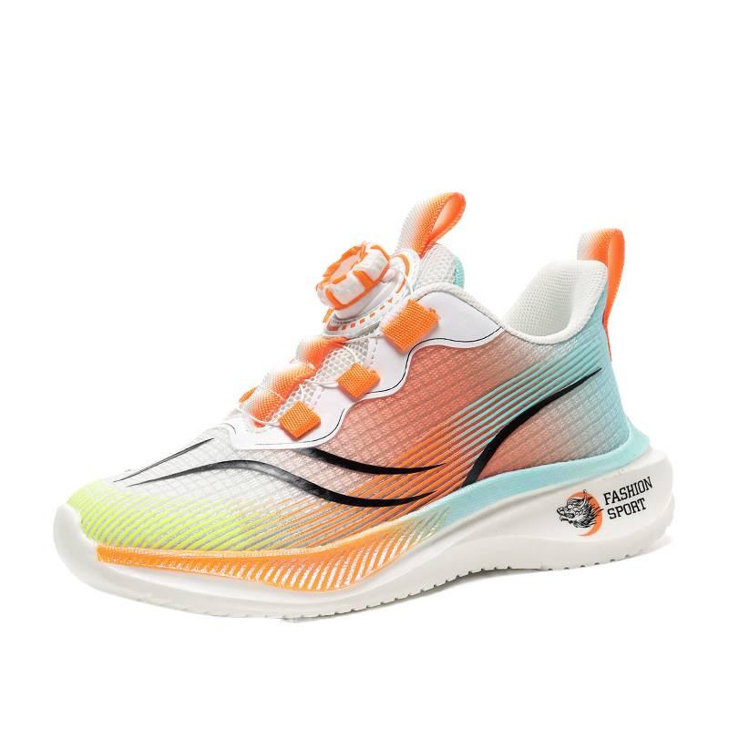 Boys and Girls 2025 Autumn and Winter New Children's Basketball Shoes Medium and Large Children's Mesh Primary School Students Running Non-slip Sports