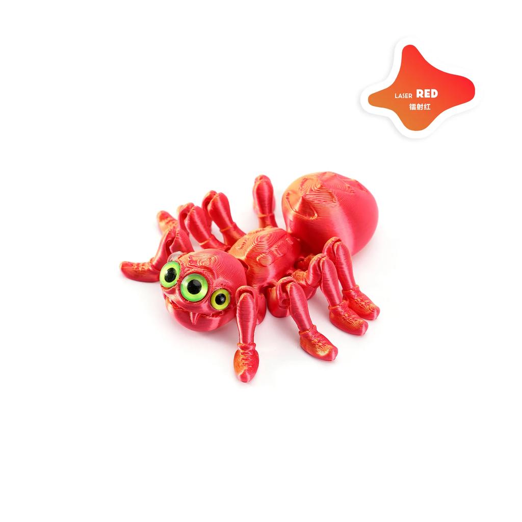 3D-печатная игрушка-спиннер Паук Реалистичная цветная фигурка паука Шарнирные животные Игрушка для любителей пауков Хэллоуин Детские подарки