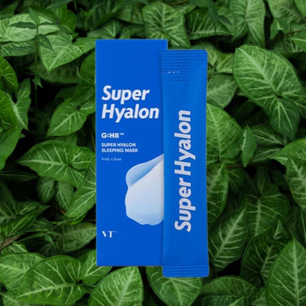 VT Ночная маска Super Hyalon 4 мл x 6 шт. VT Гиалуроновая кислота Увлажнение Увлажнение Питание Отбеливание Отбеливание