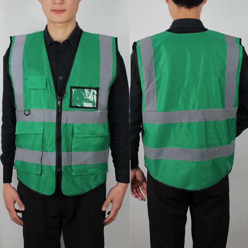 Breathable Mesh Reflective Safety Vest for Inspection, Construction, Riding, and Gardening