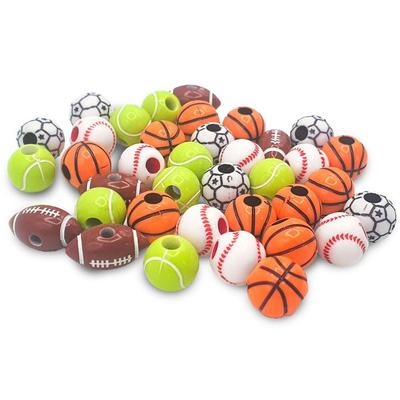MégaCréa DIY - Мультиспортивные бусины 1,4–1,8 см 40 г
