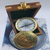 Морской латунный компас со 100-летним календарем – 7 см компас с выгравированным стихотворением
