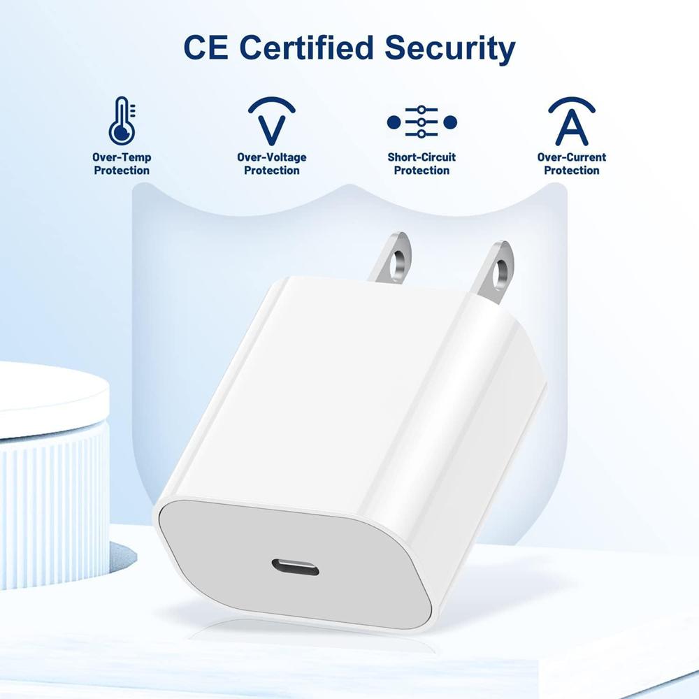 35W USB C PD Fast Wall Charger for iPhone 15 16 Pro Max 15 16 Plus USB-C To Type-C Quick Charging Cable
