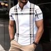 Summer New High Quality 2025 Amazon Cross Border Men's Digital Printed Short Sleeve Button Casual Polo Shirt