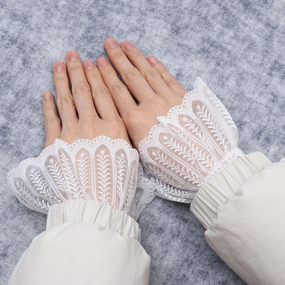 Lace Fake Cuff Organ Fake Sleeves Fake Sleeves Wild Sweater Pleated Wrist Decorative Sleeves