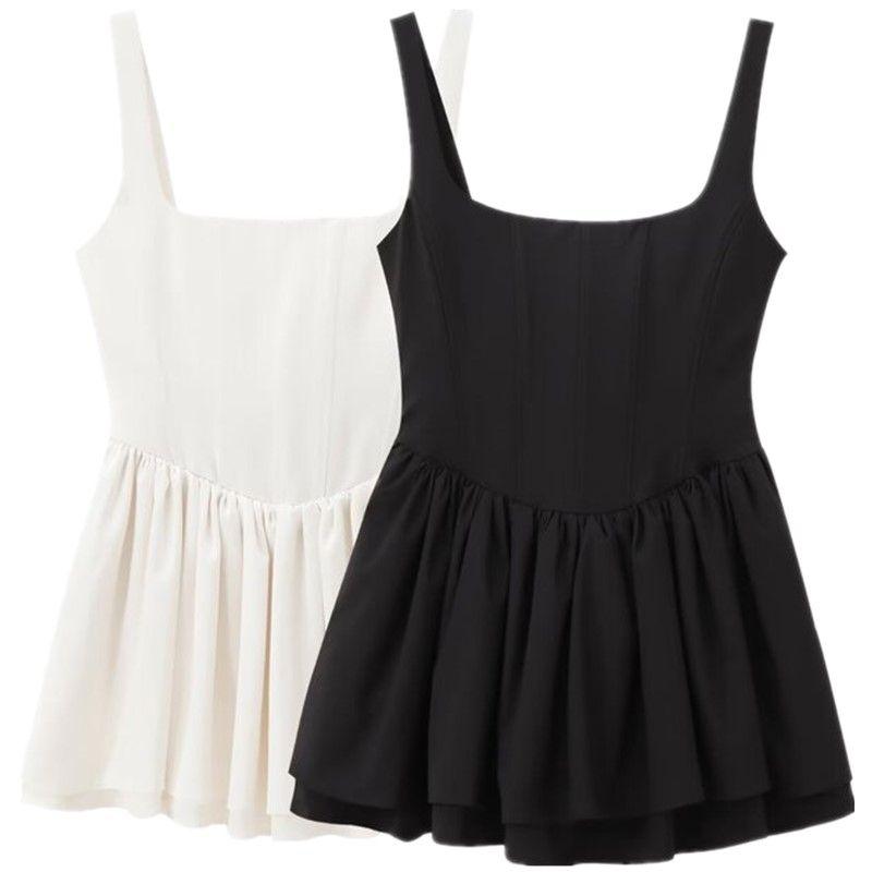 Fashion Style 2024 Autumn New Women's Clothing Easiest for Match Corset Sleeveless Strap Short Dress 3067237