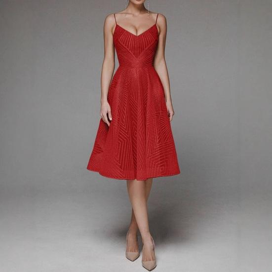 Вечернее платье с V-образным вырезом, А-силуэта, узкое, с высокой талией, на бретельках, платье-комбинация без рукавов и вышивкой для выпускного вечера