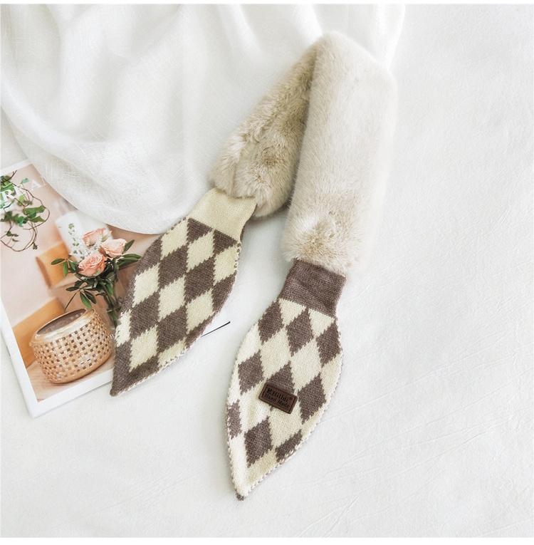 Новый шарф женский прекрасный осенне-зимний открытый теплый холодостойкий шарф защита шеи шерстяной воротник