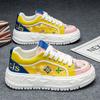 Мода 2025 Желтые кеды для скейтбординга Мужские дизайнерские кроссовки Платформа Холщовые туфли Мужские Дышащие Летние Повседневные кроссовки Мужские