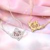 Japan Sailor Wings Heart Shape Pendant 925 Sterling Silver Necklace Anime Cosplay Moon Jewelry Couple Aniversary Birthday Gifts