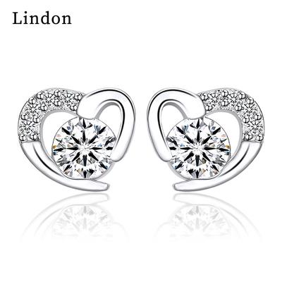 Женские серьги из медного сплава с цирконом Lindon - Серьги-подвески в подарок на свадебную вечеринку