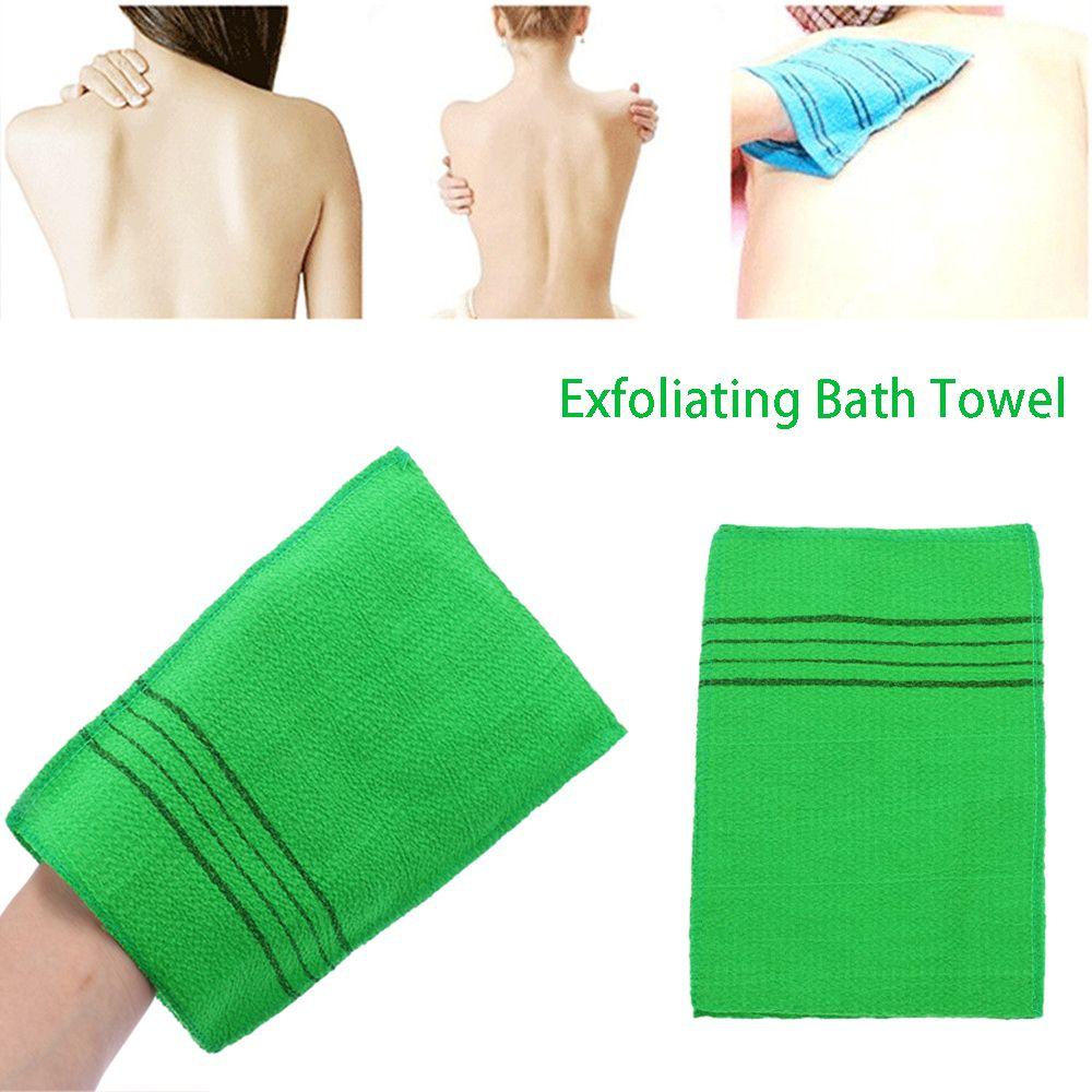 Durable Portable Body Rub Cleaner Exfoliating Bath Towel Shower Scrubber Bath Glove Washcloth