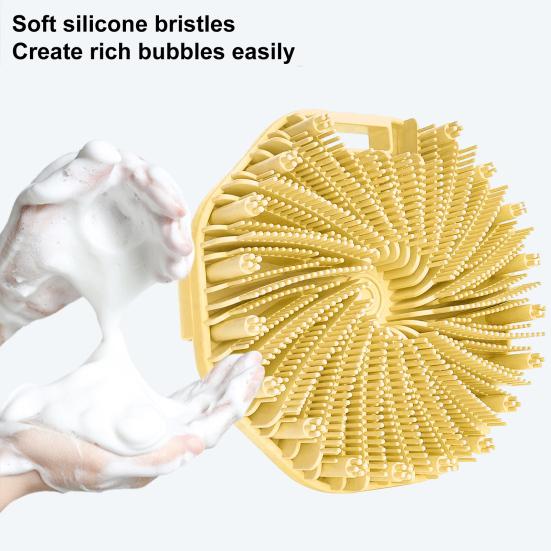 1/2шт силиконовая щетка для ванны отшелушивающая кожа скраб для тела с массажными щетинками нескользящая ручка щетка для душа