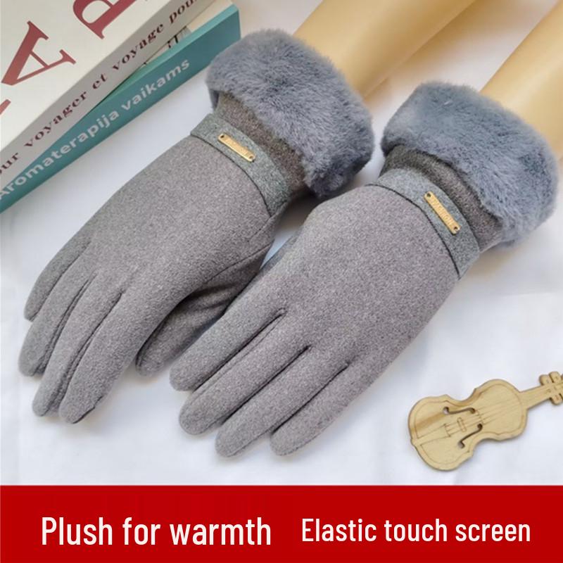 Скидка для новичков - Женские американские ретро замшевые перчатки: Теплый, на подкладке, ветрозащитный для осени и зимы