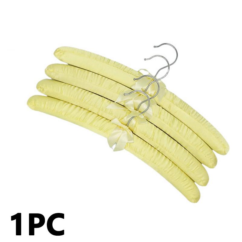 1PC Clothes Shop Clothes Hanger Silk Wrapped Storage Holder Sponge Hangers Padded Hanger Satin