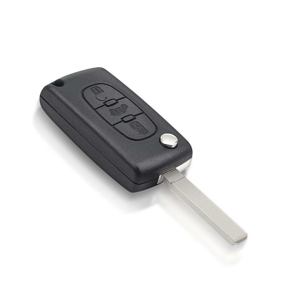 Для Peugeot Partner 206 207 208 Для Citroen C2 C3 C4 Xsara Picasso Berlingo Для Fiat Scudo Корпус выкидного ключа 3 кнопки Доставка