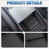 Center Console Storage For Tesla Model Y Juniper 2025-2026 Armrest Storage Box Flexible Rubber Car Interior Accessories New