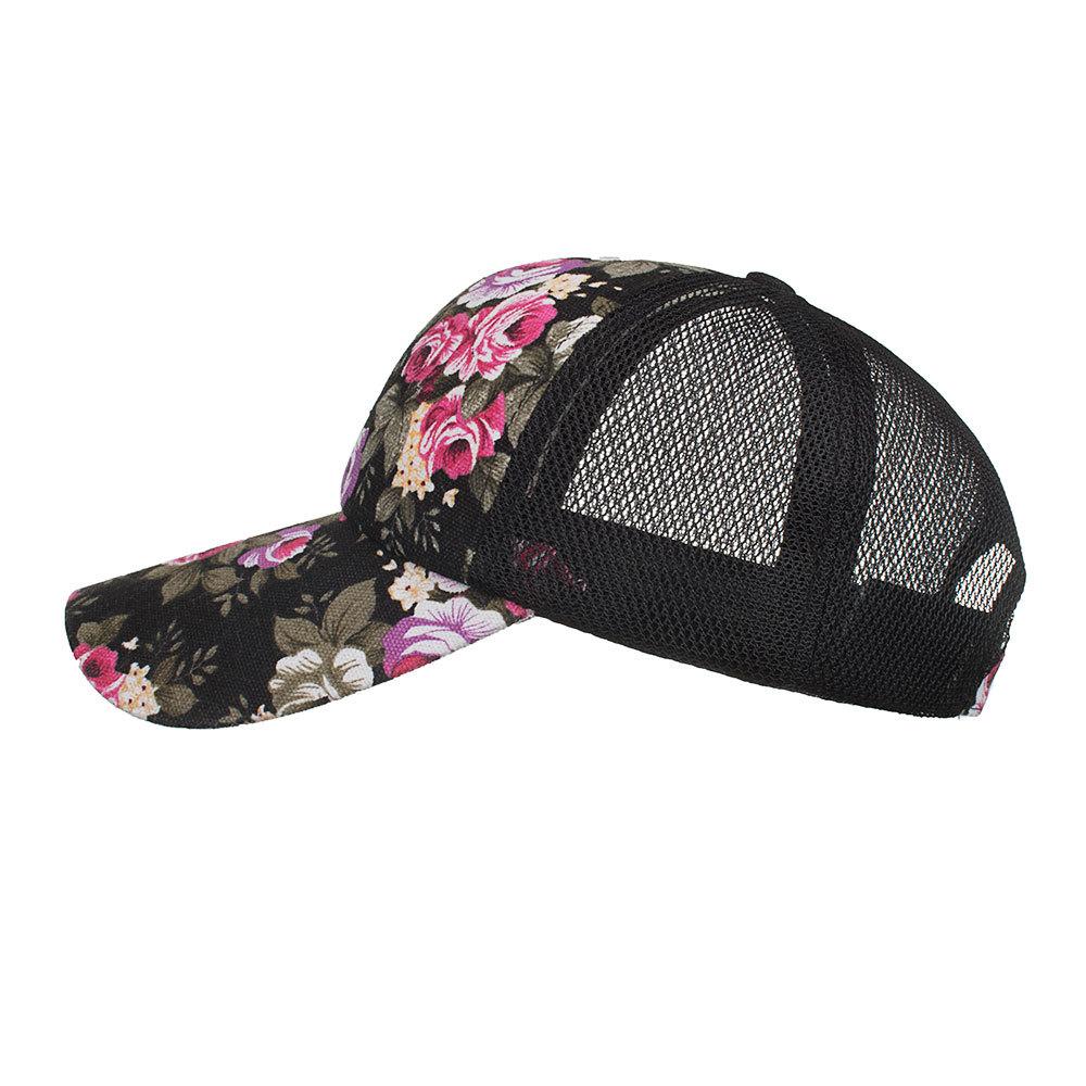 Spring and Summer New Printed Mesh Cap Baseball Cap Sunshade Outdoor Sun Hat