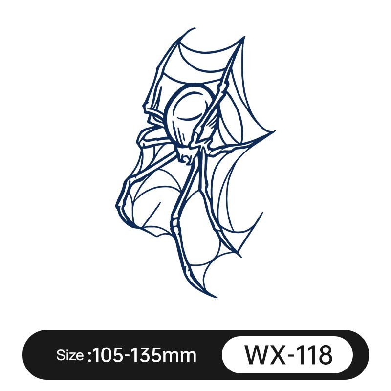 Bxtats Custom Herbal Genipin Juice Ink Tattoo Symbols Minimalism Fingers Tattoos Last 1-2 Weeks Semi Permanent Tattoo Stickers