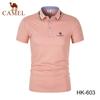 Camel 2024 Embroidery Summer Polo Shirt Men High Quality Men's Short Sleeve Breathable Top Business Casual Polo-shirt for Men