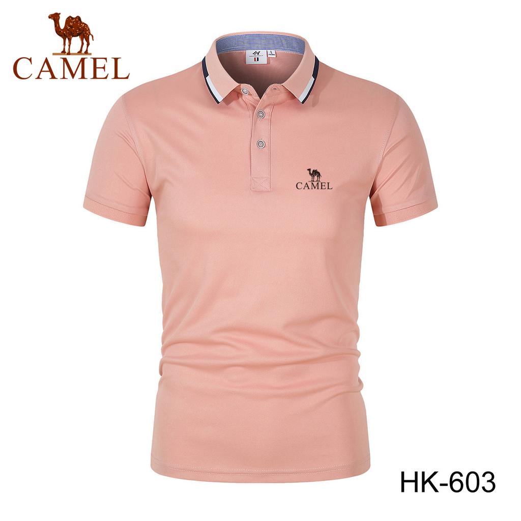 Camel 2024 Embroidery Summer Polo Shirt Men High Quality Men's Short Sleeve Breathable Top Business Casual Polo-shirt for Men