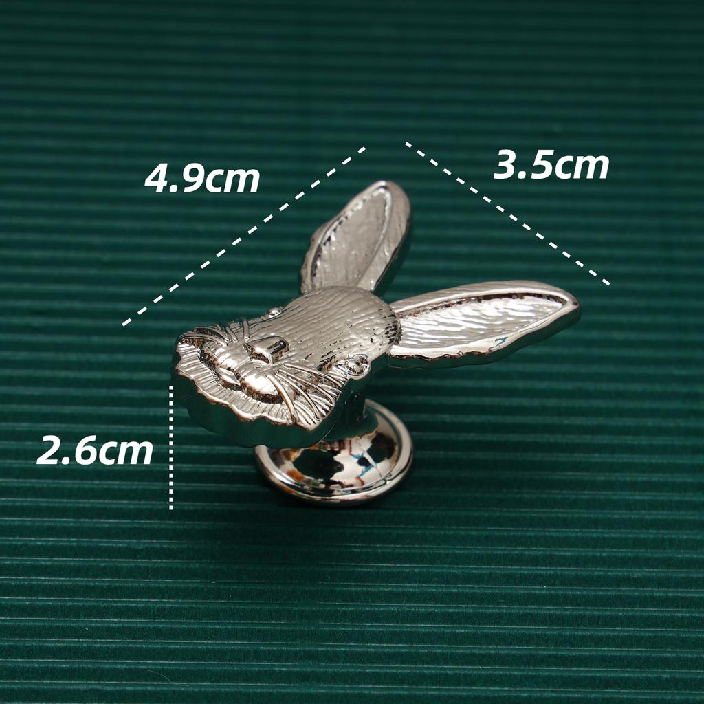 Silver Zinc Alloy Drawer Knobs Kitchen Cabinet Knobs Furniture Handles Creative Furniture Knobs for Cabinets and Drawers