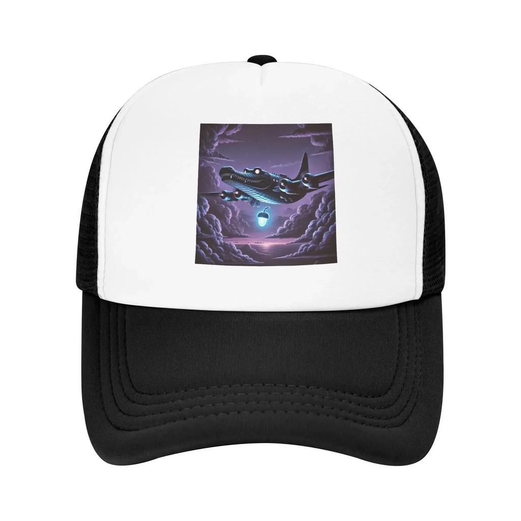 Flying Crocodile Bombardino Bring You Light Hiking Mesh Baseball Caps Women Funny Male Beach Coquette Hat Running Trucker Cap