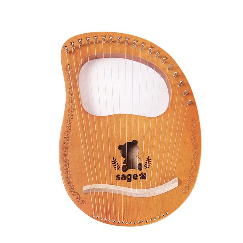 16 струн LyHarps Музыкальная лира Арфа Деревянные музыкальные инструменты Ударные Мини-арфа Лира Лира Портативные струнные инструменты Подарки