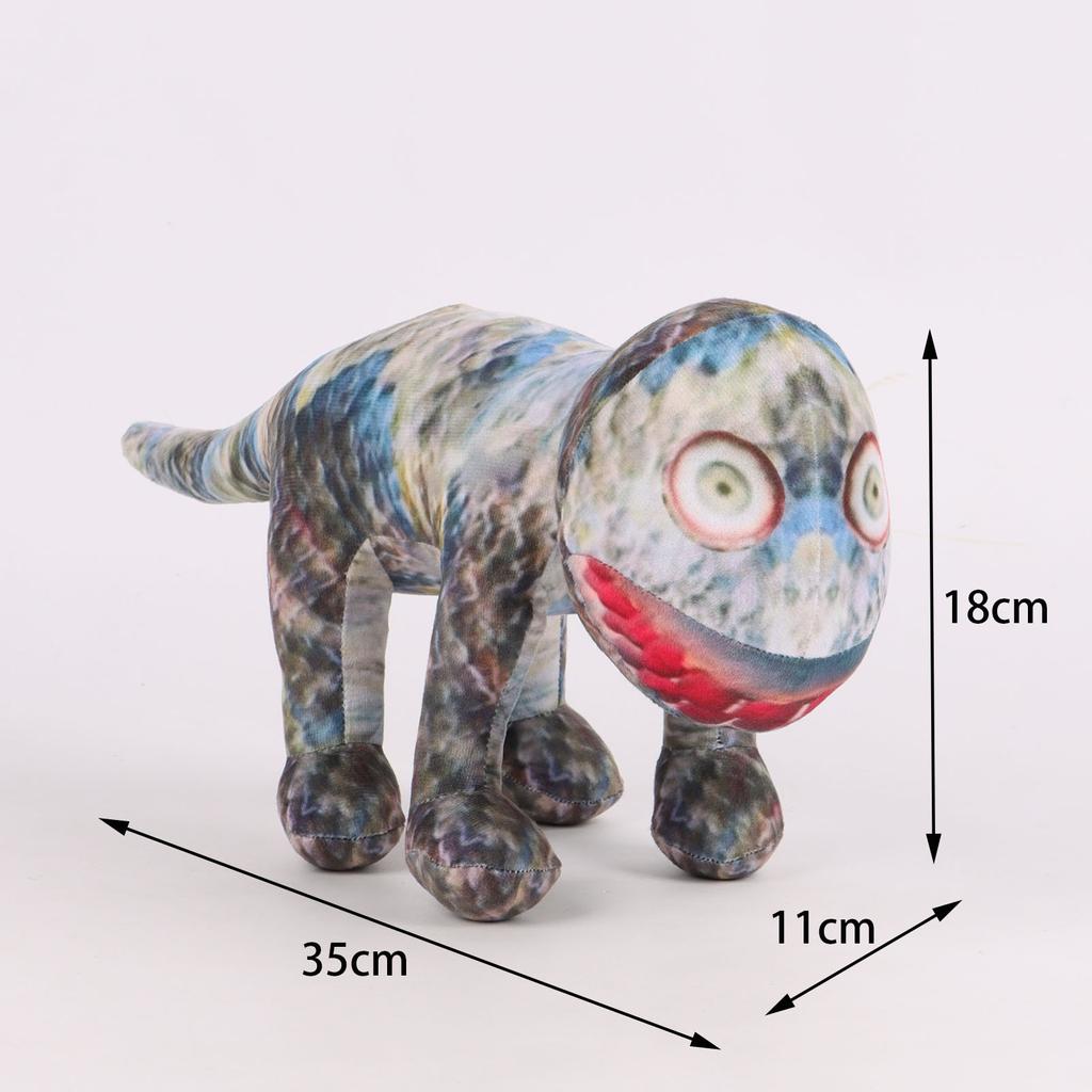 2024 Zoonomaly 2 Plush Toys Lizard Ostrich Rabbit Cotton Plush Toy