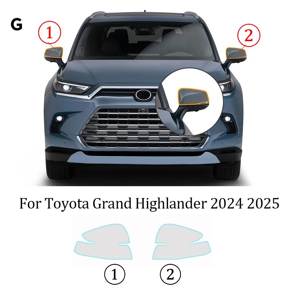 For Toyota Grand Highlander 2024 2025 Headlight Rearview B Pillars Door Handle Protective Film TPU Pre-cut PPF Anti-Scratch Bra
