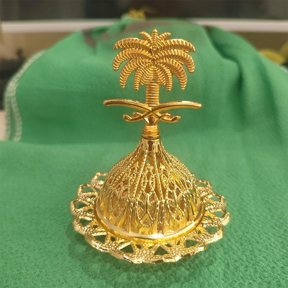Gold Mini Censer Holder Zinc Zinc Alloy Aromatherapy Burner Creative Metal Incense Burner  Middle East