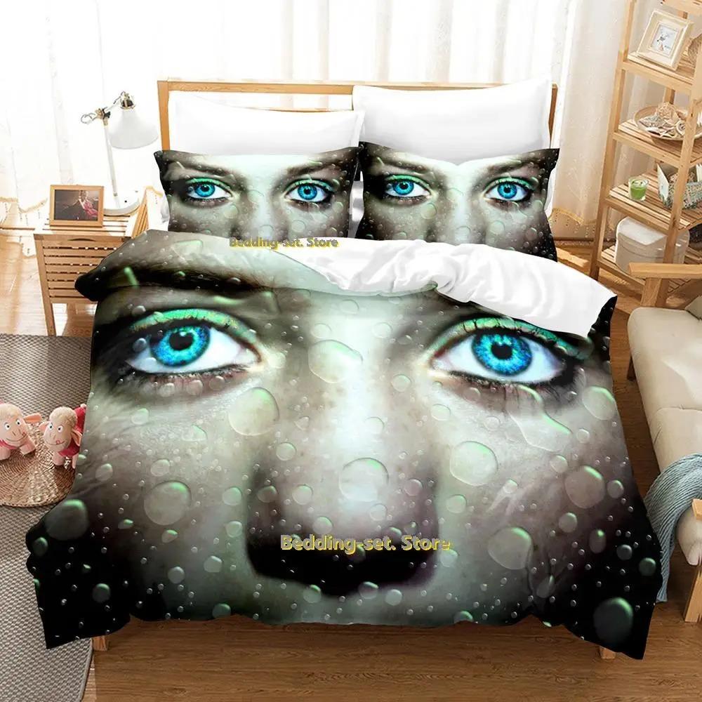 Worldeater galaxy eye акварель Художественный глаз Комплект постельного белья Мультфильм Аниме трехсекционный набор Взрослый Ребенок Спальня Пододеяльник Комплекты
