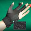 Open Finger Billiard Pool Gloves Adjustable Sticker Polyester Snooker Billiards Gloves Smooth Soft Reusable Training Accessories