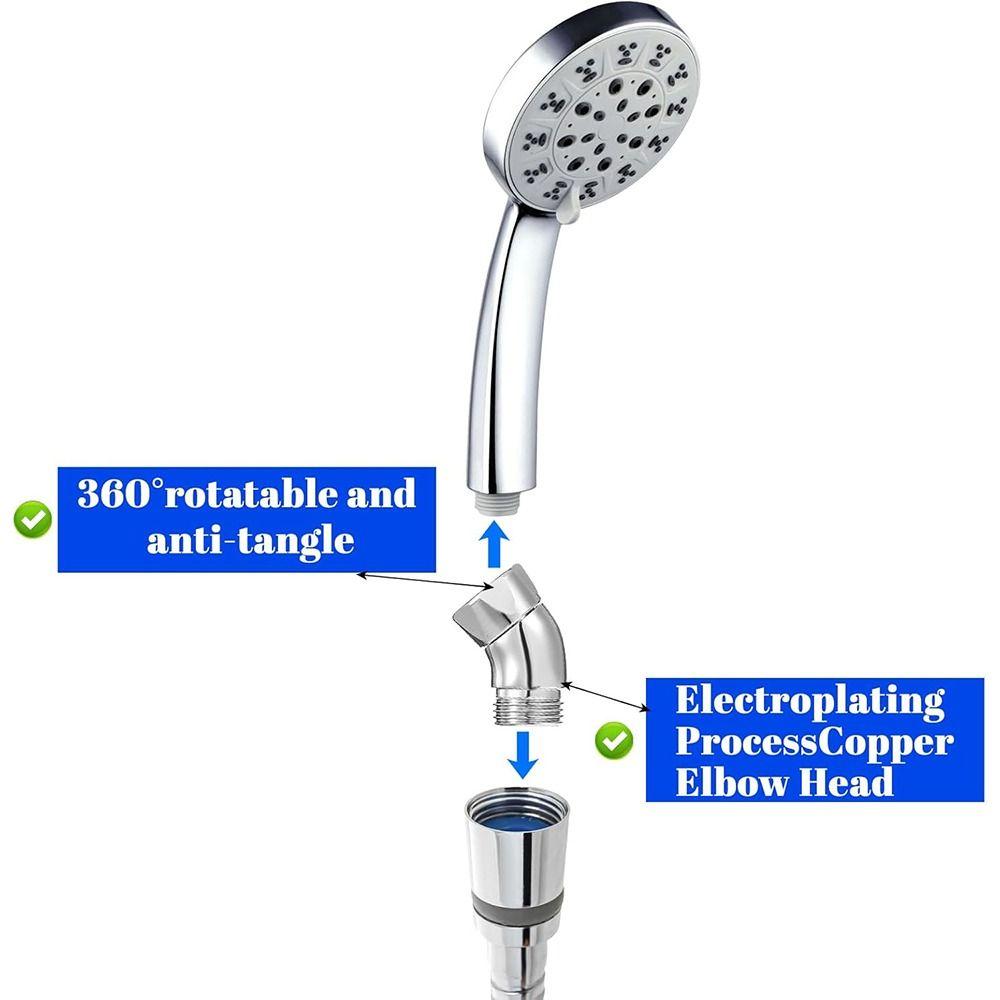 135 Degrees Shower Head Elbow Adapter Copper Adjust Bend Angle New Arm Angle Adapter