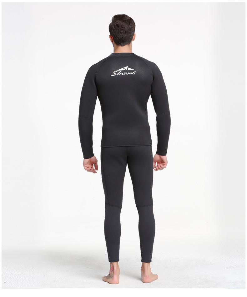 5MM Sharkbat Wetsuit: Unisex Fleece-Lined, Cut & Puncture-Resistant, Compression Deep Diving Two-Piece Surf Suit