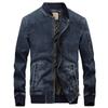 Осенняя куртка мужская джинсовая куртка свободная большого размера простая повседневная рабочая куртка