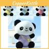 Adorable Plush Panda Keychain Pendant Cute Cartoon Stuffed Animal Toy For Bags