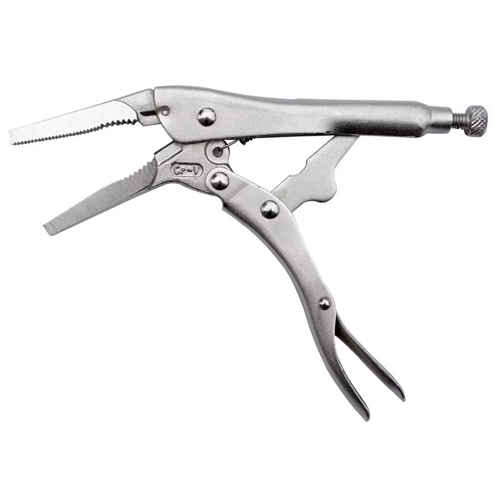 1Pcs Long Jaw Long Nose Locking Pliers 5 Inch Vise Grip Pliers For Welding Metalwork