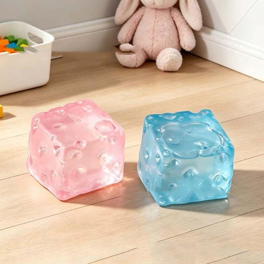 Slow Rising Cheese Cube Stress Balls Slow Rebound Sensory Fidget Toy Daily Use